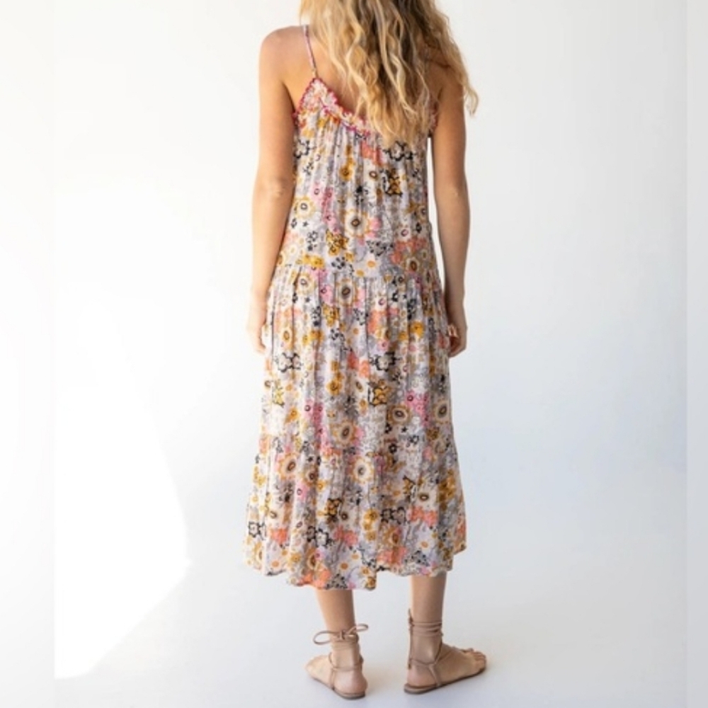 Natural Life Floral Embroidered Harley Sundress Bohemian Hippie Femenine SzXS/S - Picture 15 of 16